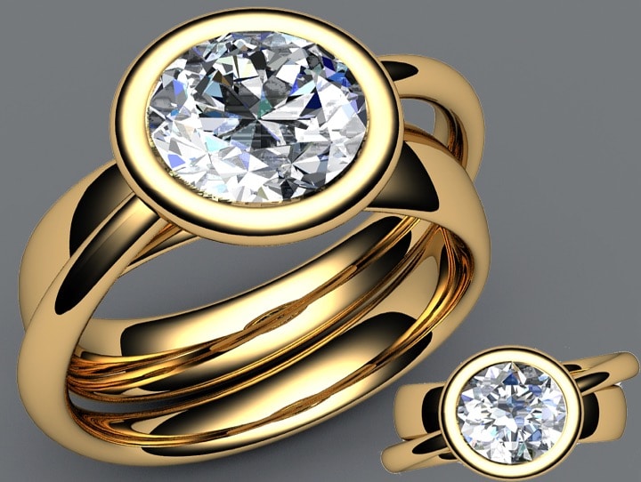 P135 - Francois Jewellers - Leading Jewellery Designer Large diamond engagement ring