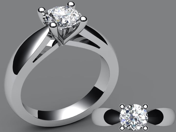 P153 - Francois Jewellers - Leading Jewellery Designer White gold and diamond specialist designed ring