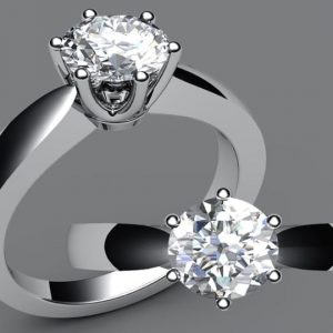 tailor-made platinum ring
